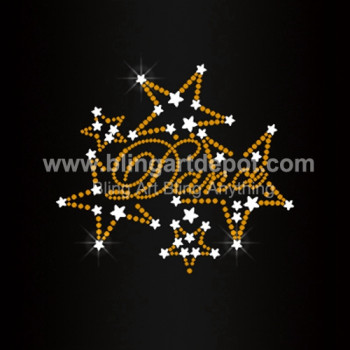 Dance Rhinestone Transfer Star Nailhead Transfer Dance Rhinestone Transfer Star Nailhead Transfer
